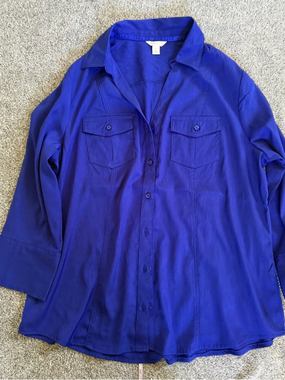 Royal Blue Button-Down Shirt
